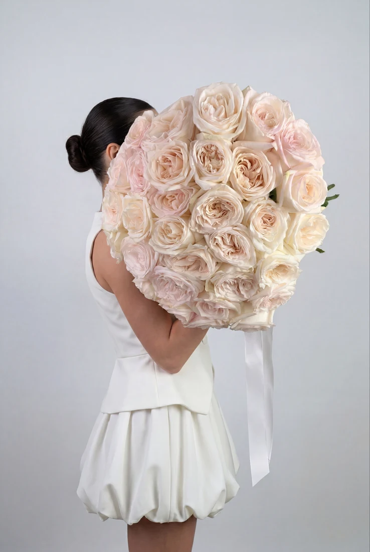 Букет из 25 роз White O’Hara